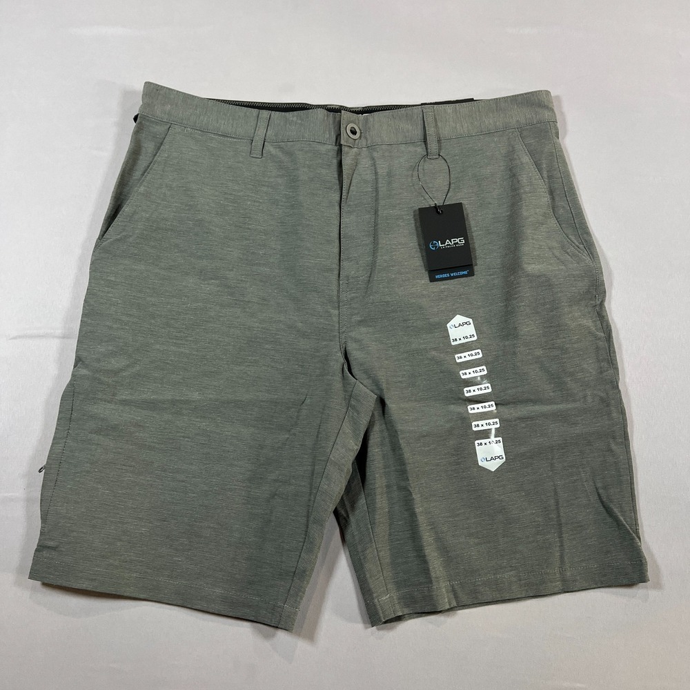 La Police Gear Edf Board Shorts Mens 38x10.25 Light Gray Mesh Lined Quick Drying